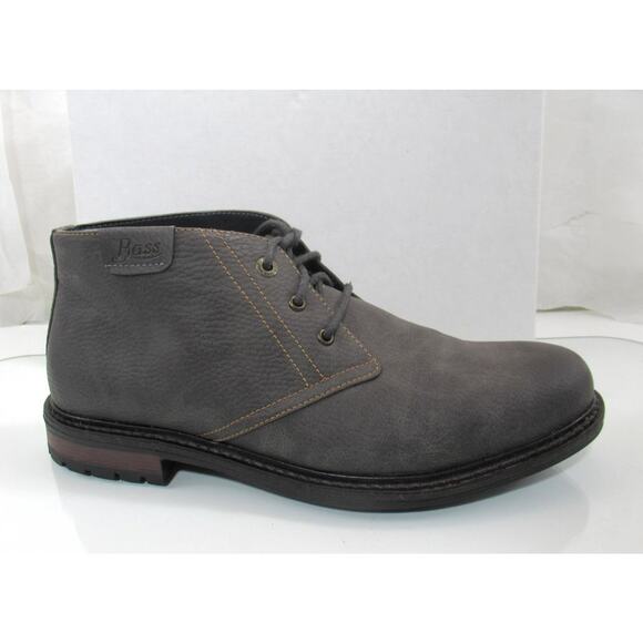 Men's G.H Bass & Co Rover tumbled Chukka Boots Lace Up Grey Size 10.5